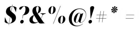 Velino Display Black Italic Font OTHER CHARS