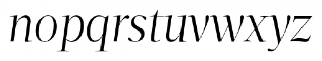 Velino Display Light Italic Font LOWERCASE