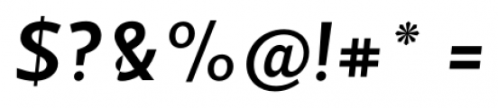 Velino Sans Medium Italic Font OTHER CHARS