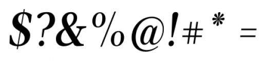 Velino Text Medium Italic Font OTHER CHARS