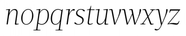 Velino Text Thin Italic Font LOWERCASE