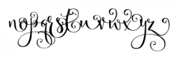 Velvet Berries Right Font LOWERCASE