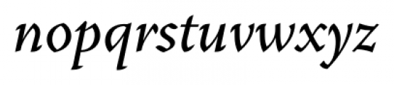 Vendetta Medium Italic Font LOWERCASE