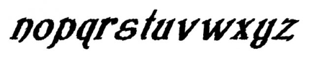 Veneribe Oblique Font LOWERCASE