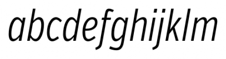 Verb Compressed Light Italic Font LOWERCASE