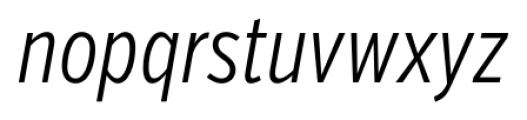 Verb Compressed Light Italic Font LOWERCASE