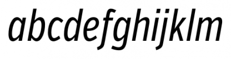 Verb Compressed Regular Italic Font LOWERCASE