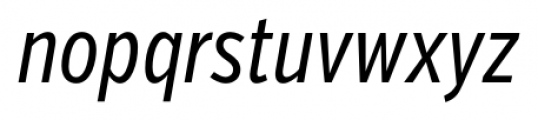 Verb Compressed Regular Italic Font LOWERCASE