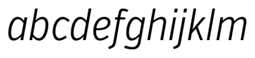 Verb Extra Condensed Light Italic Font LOWERCASE