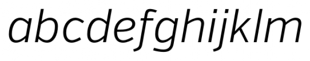 Verb Light Italic Font LOWERCASE