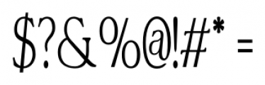Vertrina Condensed Condensed Regular Font OTHER CHARS