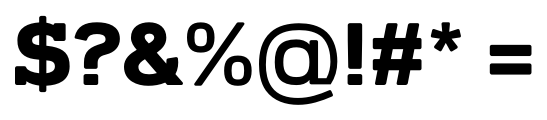 Vezus Serif Black Font OTHER CHARS