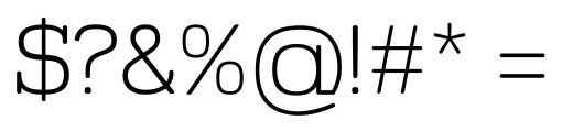 Vezus Serif Light Font OTHER CHARS