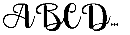 Vebita Font UPPERCASE