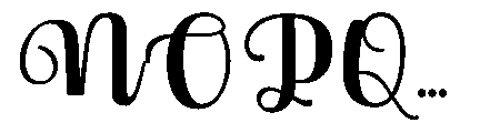 Vebita Font UPPERCASE