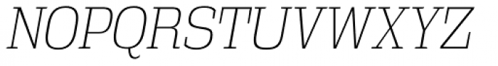 Vectipede ExtraLight Italic Font UPPERCASE