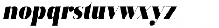 Vectory  Black Italic Font LOWERCASE