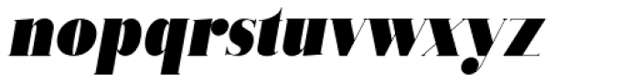 Vectory  Extra Black Italic Font LOWERCASE