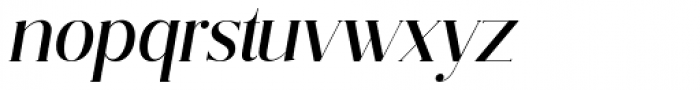 Vectory  Italic Font LOWERCASE