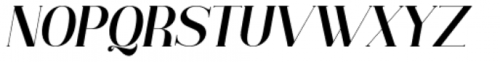 Vectory  Medium Italic Font UPPERCASE