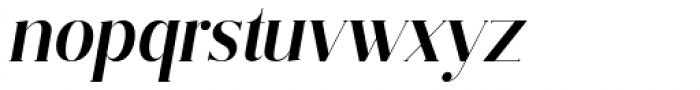 Vectory  Medium Italic Font LOWERCASE
