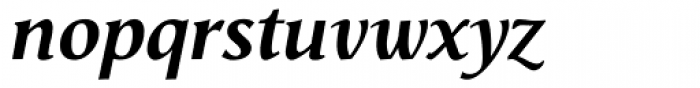Vega Antikva Bold Italic Font LOWERCASE