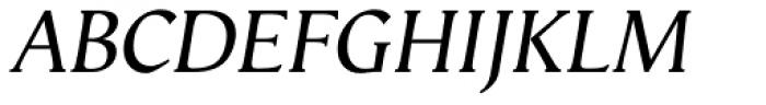 Vega Antikva Italic Font UPPERCASE