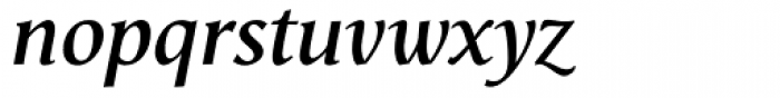 Vega Antikva SemiBold Italic Font LOWERCASE