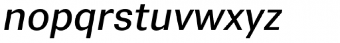 Vegan Medium Italic Font LOWERCASE