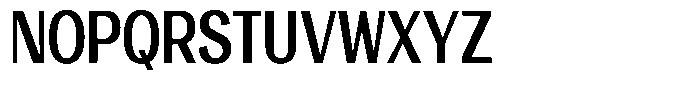 Vegora Bold Condensed Font UPPERCASE
