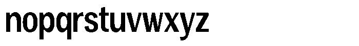 Vegora Bold Condensed Font LOWERCASE