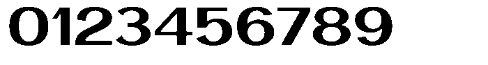 Vegora Bold Expanded Font OTHER CHARS