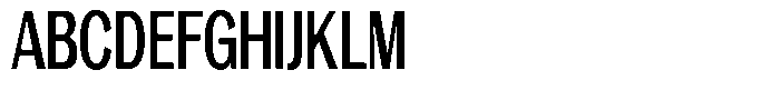 Vegora Bold Extra Condensed Font UPPERCASE