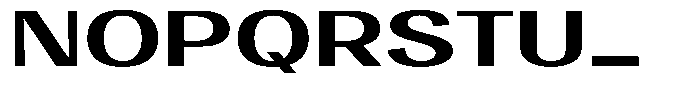 Vegora Bold Extra Expanded Font UPPERCASE