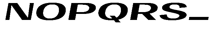 Vegora Bold Ultra Expanded Slant Font UPPERCASE