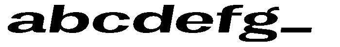 Vegora Bold Ultra Expanded Slant FONT