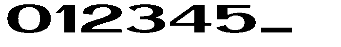 Vegora Bold Ultra Expanded Font OTHER CHARS