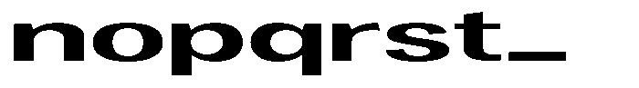 Vegora Bold Ultra Expanded Font LOWERCASE