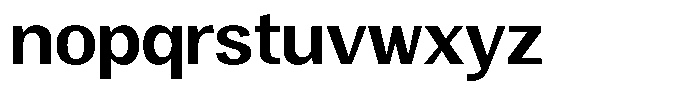 Vegora Bold Font LOWERCASE