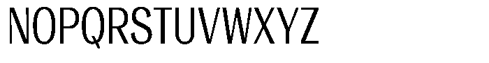 Vegora Condensed Font UPPERCASE