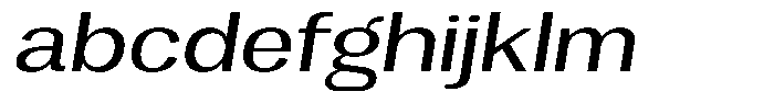Vegora Expanded Slant FONT