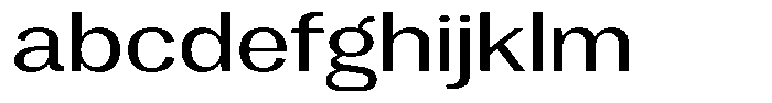 Vegora Expanded FONT