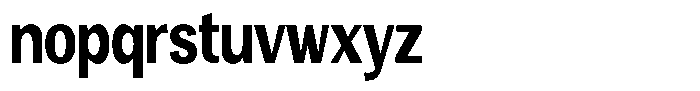 Vegora Extra Bold Condensed Font LOWERCASE