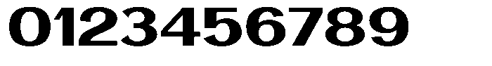 Vegora Extra Bold Expanded Font OTHER CHARS