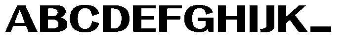 Vegora Extra Bold Expanded Font UPPERCASE