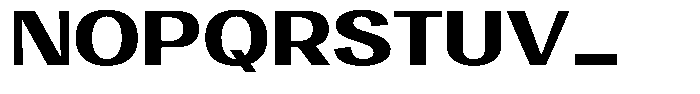 Vegora Extra Bold Expanded Font UPPERCASE