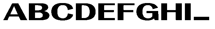 Vegora Extra Bold Extra Expanded Font UPPERCASE