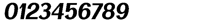 Vegora Extra Bold Semi Condensed Slant Font OTHER CHARS