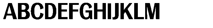 Vegora Extra Bold Semi Condensed Font UPPERCASE