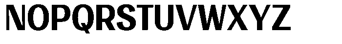Vegora Extra Bold Semi Condensed Font UPPERCASE